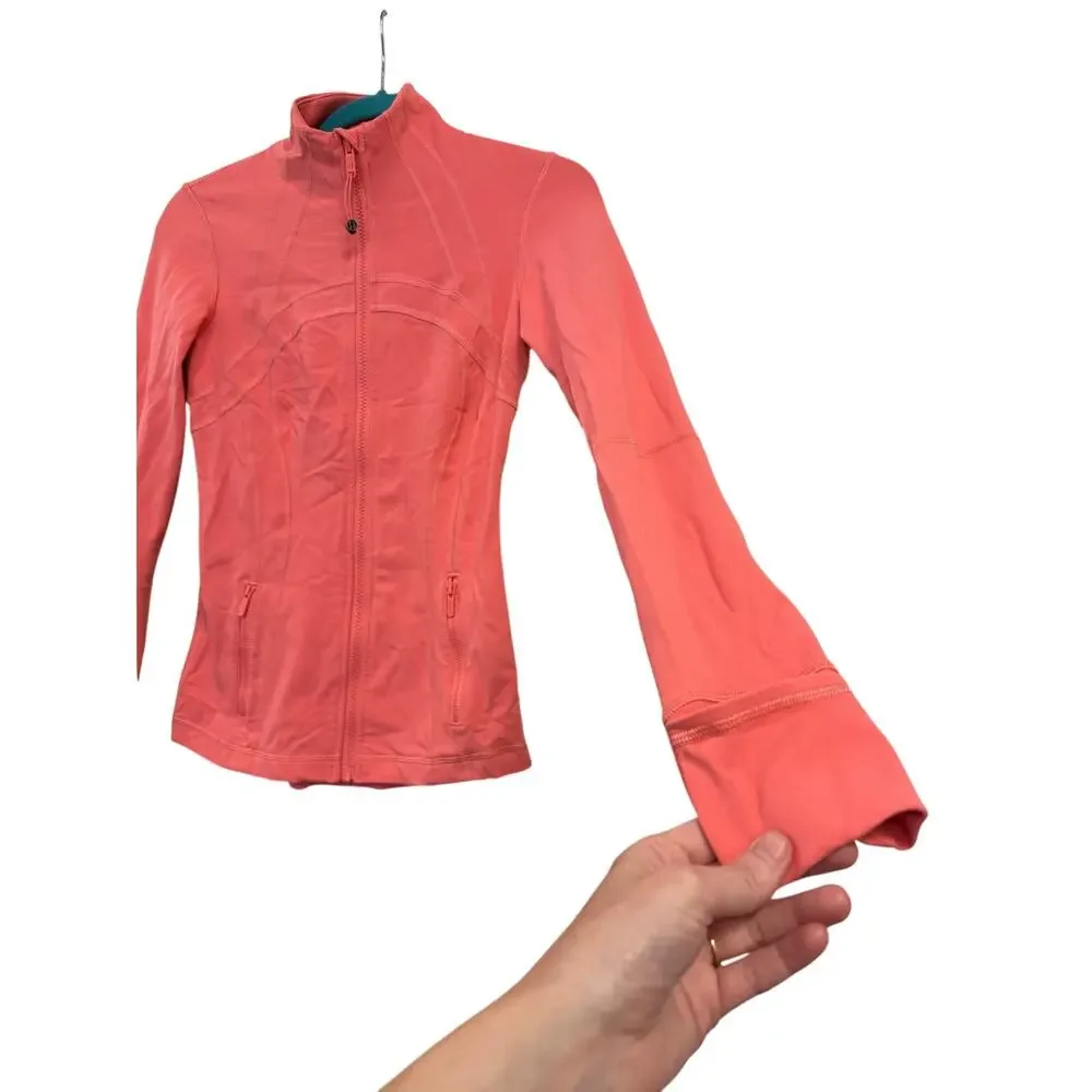 Lululemon Coral Define Zipup Jacket Sz 4